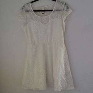 Lace white dress